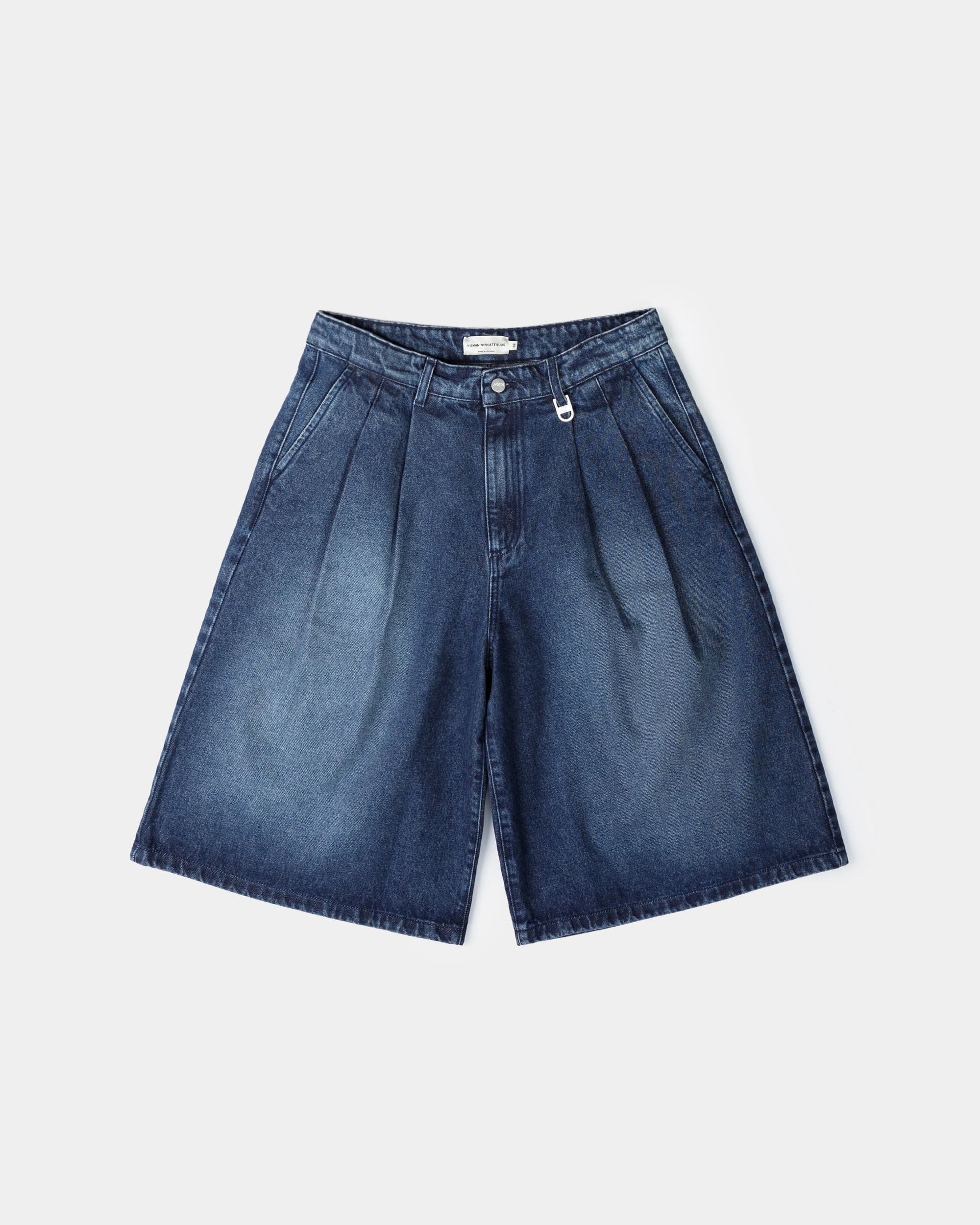 Jorts Pleated Onigiri - Indigo Délavé