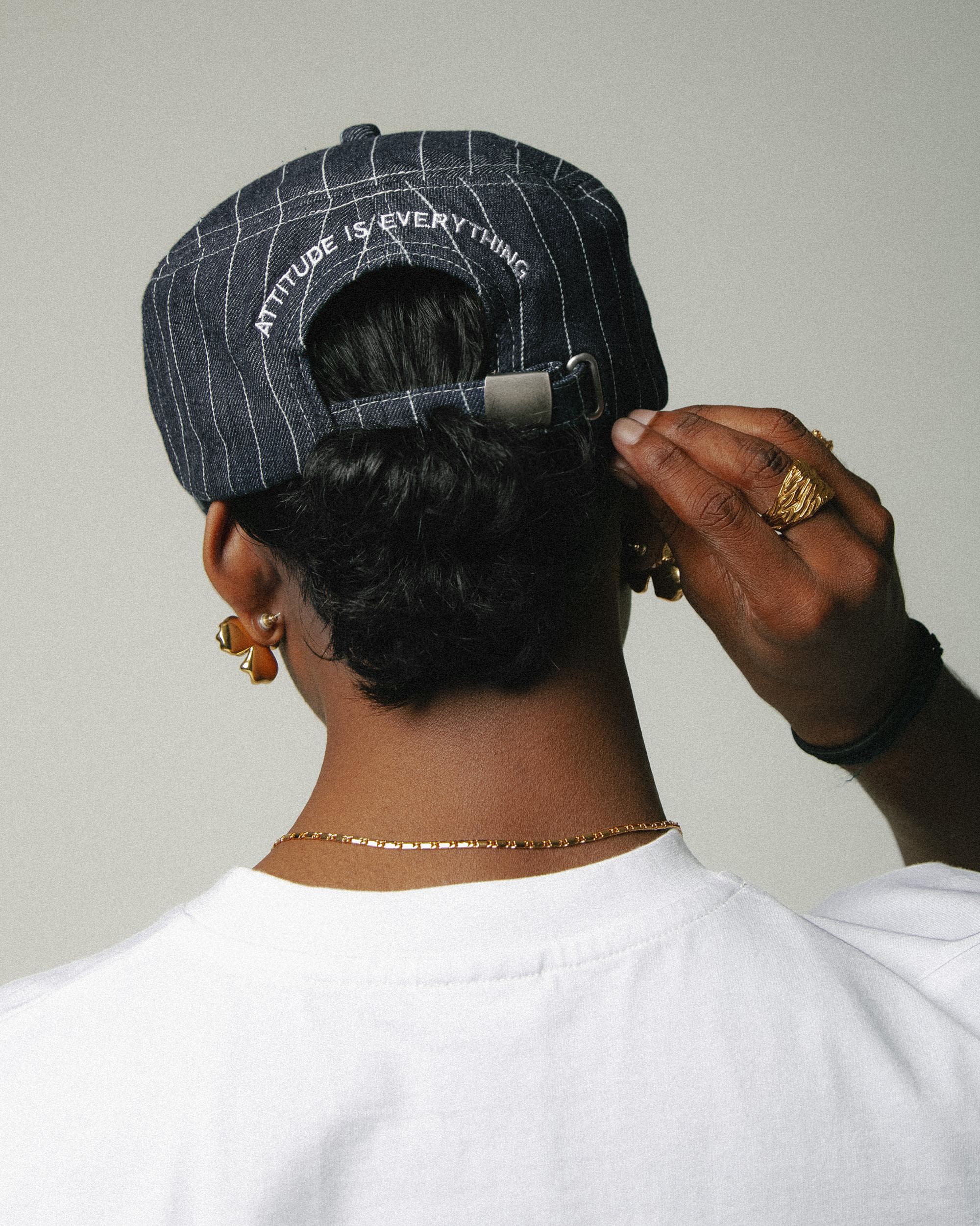 Casquette Pillbox Monogram à Rayures - Brut