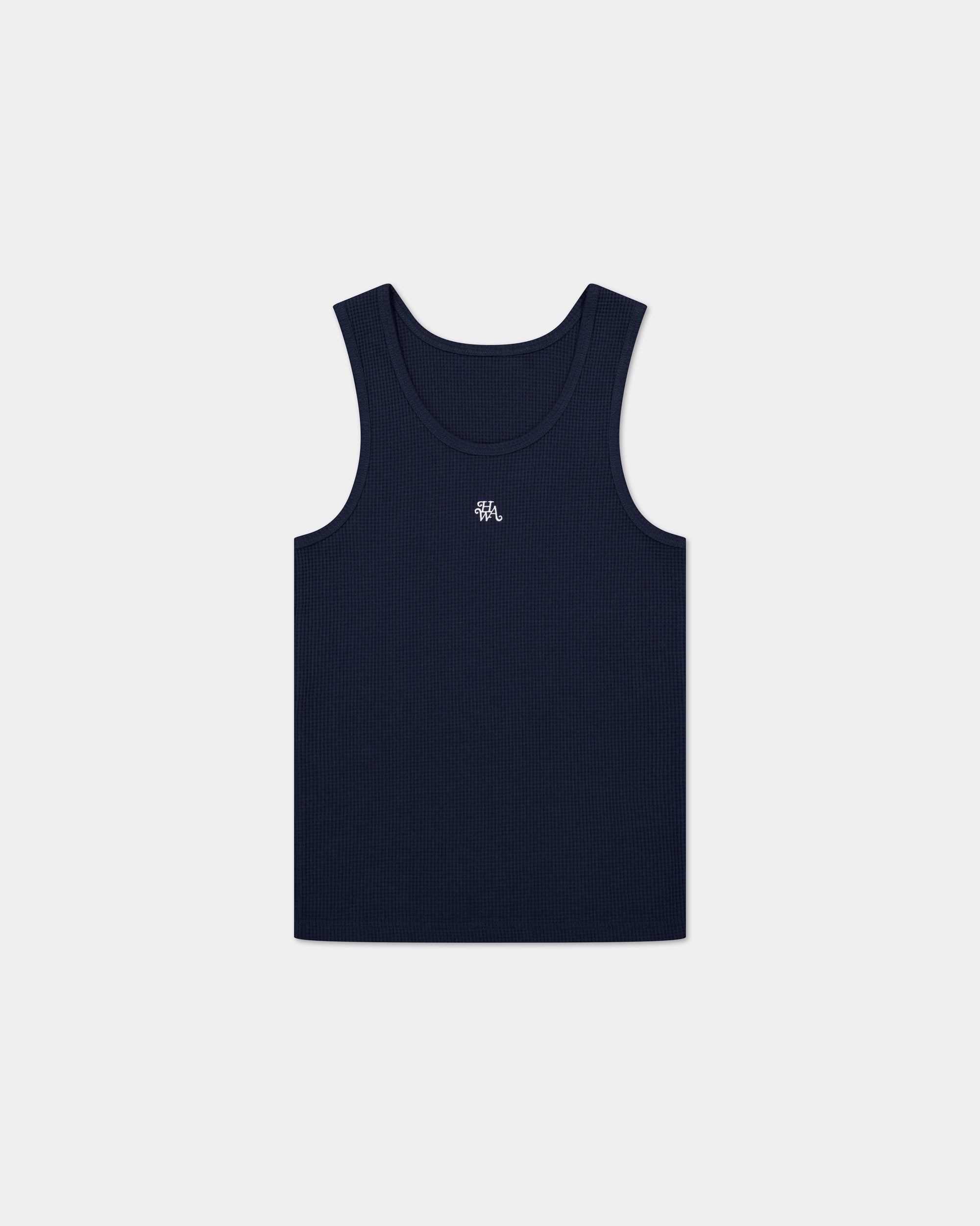 Débardeur Waffle Monogram - Marine