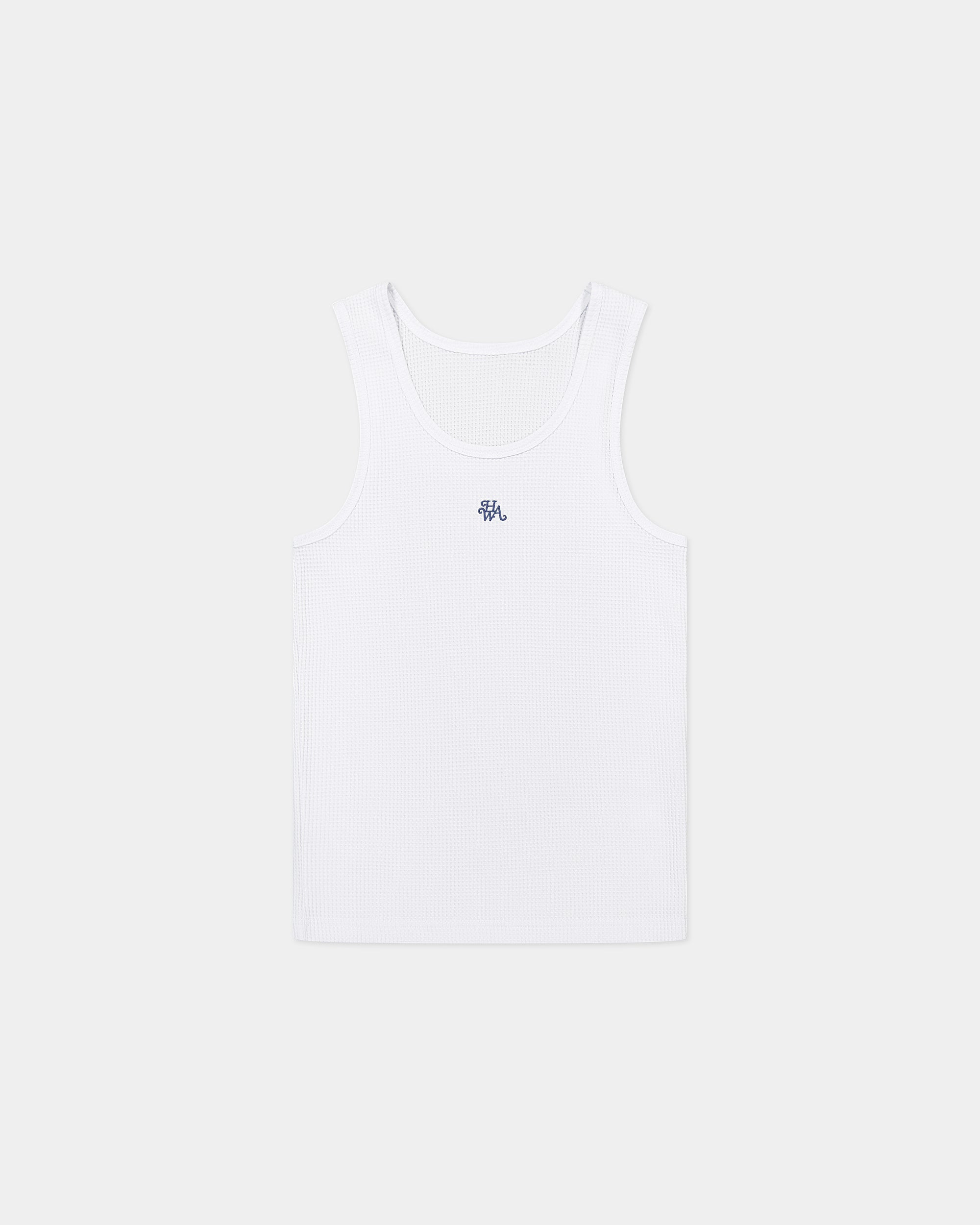 Débardeur Waffle Monogram - Blanc