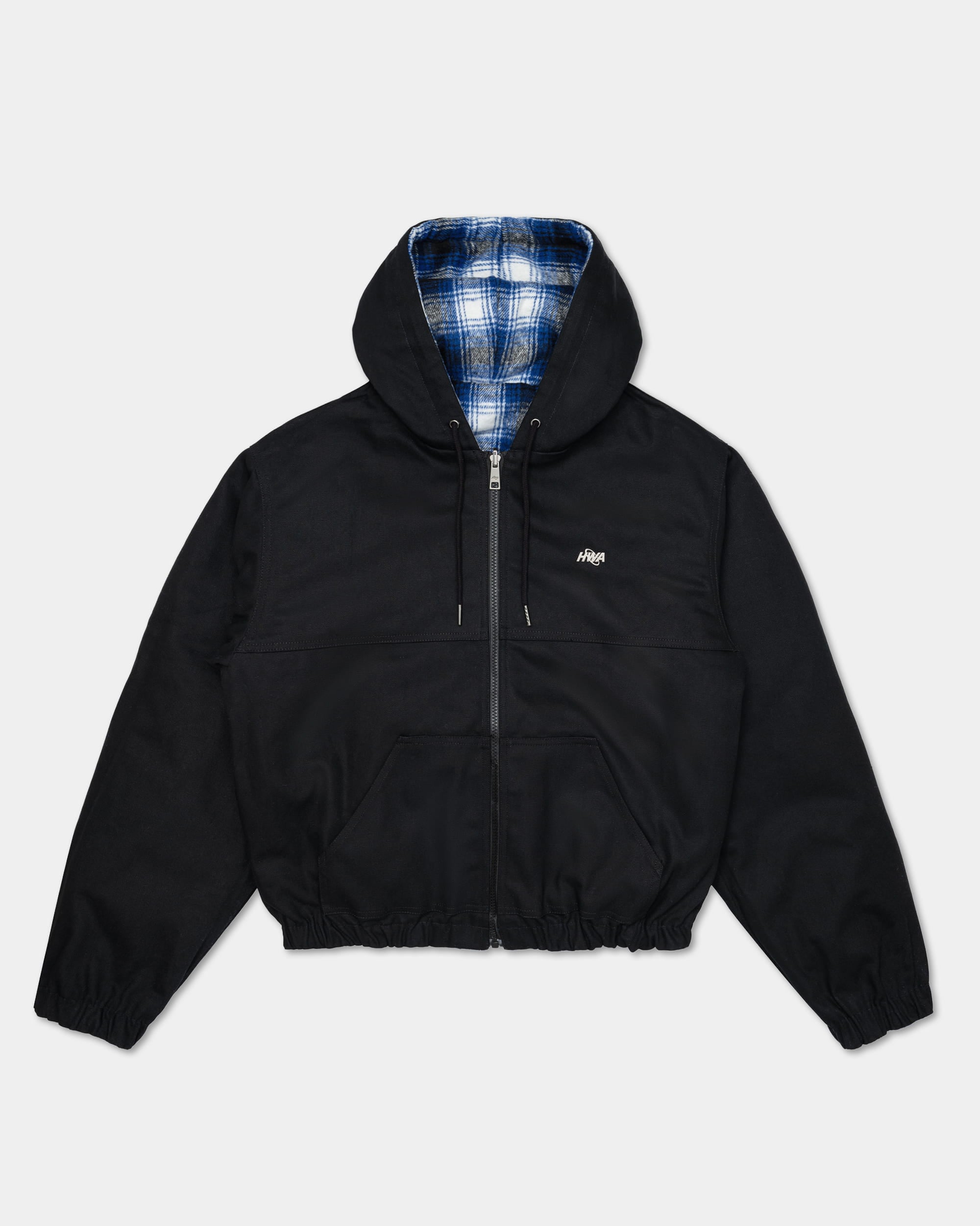 Blouson workwear à capuche réversible - Bleu