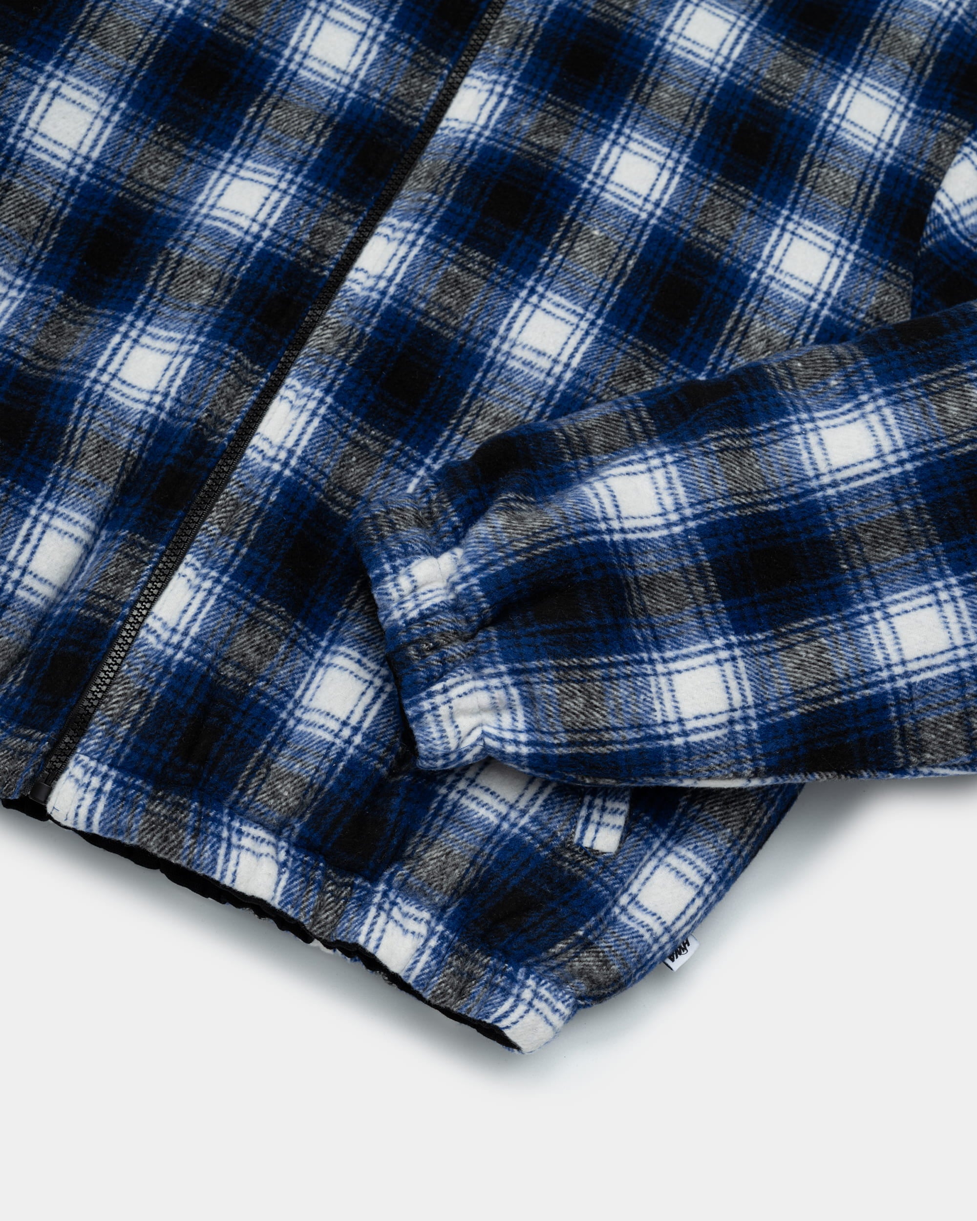 Blouson workwear à capuche réversible - Bleu