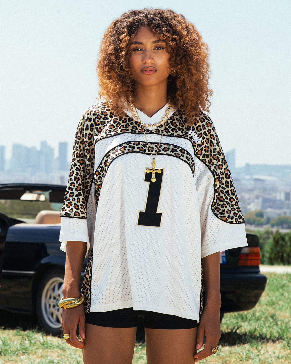 Uno American Football Jersey - Leopard